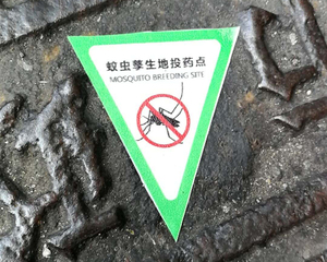 蚊虫孳生地投药点专用标签